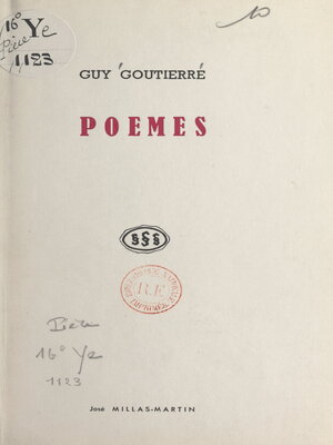 cover image of Poèmes